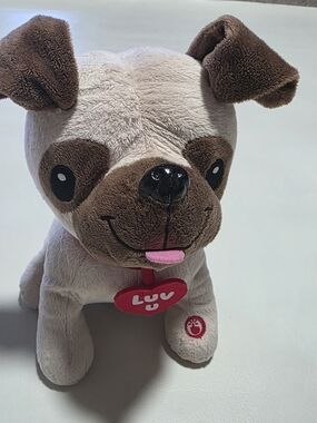 Luv Pug Hallmark 12" Stuffed Plush Animal Sing I Like Big Hugs Musical WORKS!!